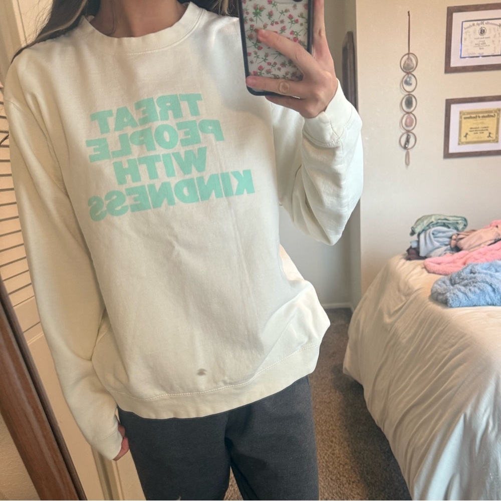 HARRY STYLES Cream Graphic Women Crewneck
